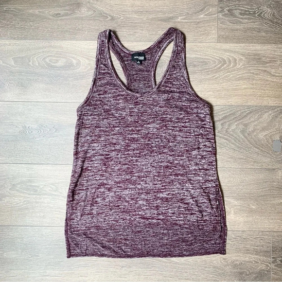 Aritzia Wilfred Free Ornella Tank Top Heathered Sleeveless Burgundy Size XS - Picture 2 of 14